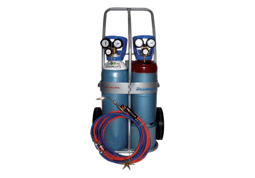 POSTE ROLLERFLAM COMPLET SOUDAGE + CHARIOT ET ÉQUIPMT SOUDAGE/COUPAGE