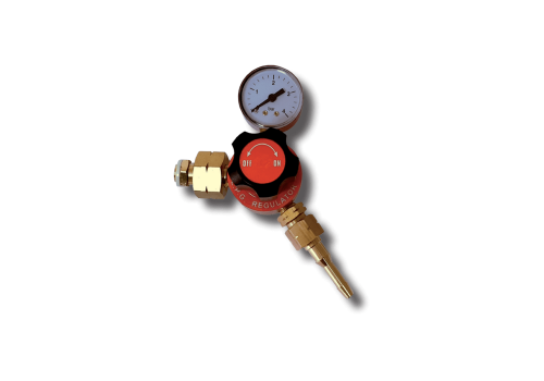 DÉTENDEUR PROPANE ENTRÉE BOUTEILLE SORTIE TÉTINE Ø8 RÉGLABLE DE 0 À 3 BAR 10KG/H