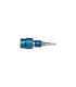 RACCORD RAPIDE BLEU BOUTEILLE OXY DÉTENDEUR INTÉGRÉ (ENTRÉE ÉCROU 16X150 D OU G, SORTIE DOUILLE MIXTE 6,3X12 / 10X17)