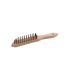 BROSSE ACIER MANCHE BOIS 4 RANGS