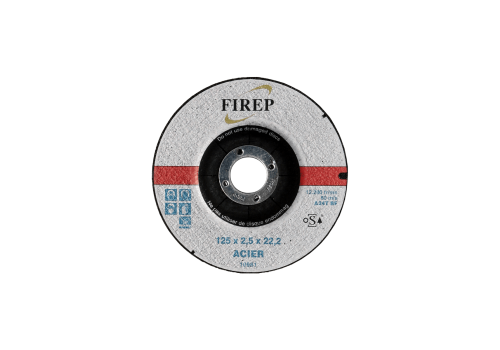 DISQUE A TRONCONNER ACIER DEPORTE Ø125X2.5 FIREP