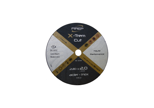 DISQUE A TRONCONNER ACIER-INOX PLAT Ø230X2.0 FIREP X-TREM