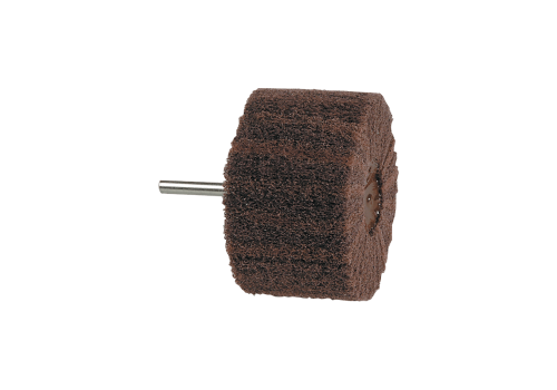 ROUE À LAMELLES SCOTCHBRITE 20 X 50 X 6MM GR MOYEN A (BORDEAU)  ACIER/INOX/ALU