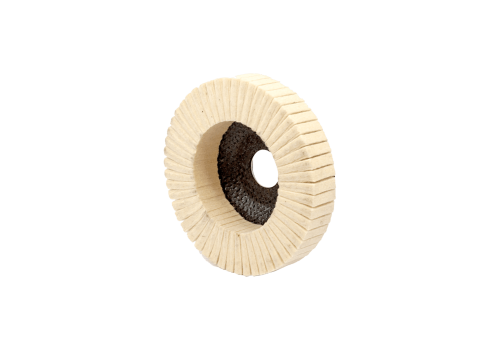 DISQUE À LAMELLES FEUTRE Ø 115 PLAT DUR POUR INOX