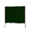 ECRAN COMPLET AVEC ROUES VERT RIDEAU 2000 X 1900 MM