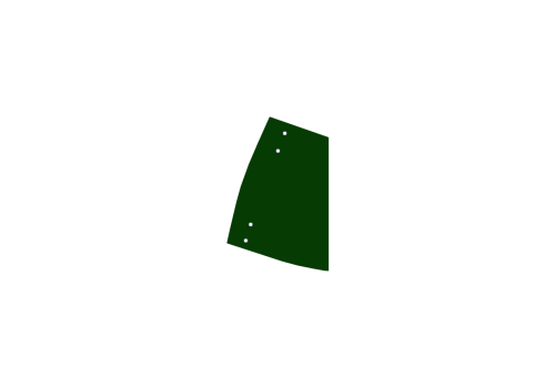 LANIERE 300 X 2 DÉCOUPÉE ET POINÇONNÉE PAR ML VERT T9