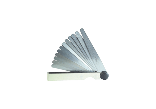 JAUGE DÉPAISSEUR PLATE CONIQUE INOX, LONGUEUR 100MM 8 LAMES