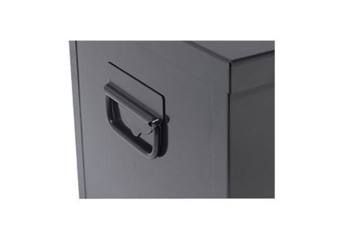 COFFRE DE CHANTIER AVEC PLATEAU ET 1 FERMOIR TYPE PORTE CADENAS