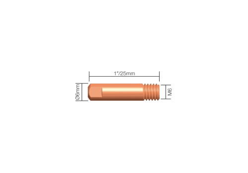TUBE CONTACT ECU Ø1.2 M6X28MM