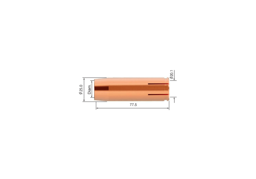 BUSE GAZ CONIQUE Ø17 M68