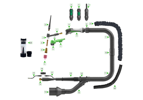 FIL MIG FOURRE INOX 308L TOUTES POSITIONS  - F.521TP Ø1,2