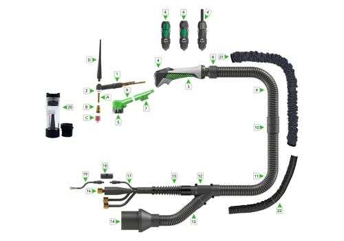 FIL MIG FOURRE INOX 308L TOUTES POSITIONS  - F.521TP Ø1,2