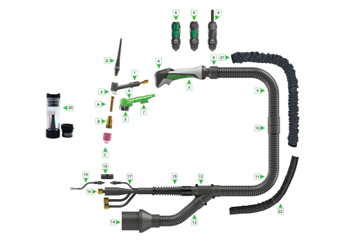 FIL MIG FOURRE INOX 308L TOUTES POSITIONS  - F.521TP Ø1,2