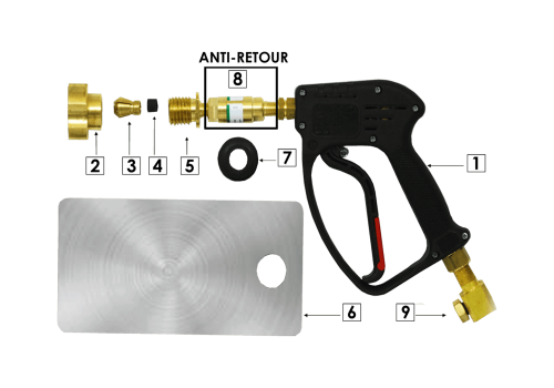 MANDRIN PORTE PINCE TORCHE THERMIQUE