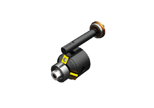 ENSEMBLE TOUPIE, BUTÉE ET VERNIER POUR RÉALISER DES CHANFREINS EN V À