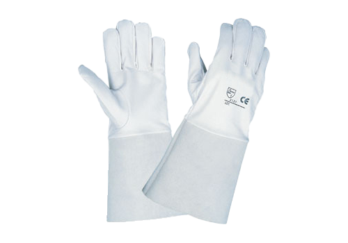 GANTS TIG CUIR FLEUR DE CHEVRE MANCHETTE CROUTE 14CM (1.1.2.1) T9