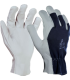 GANTS PAUME FLEUR DE CHEVRE DOS INTERLOCK BLEU T7