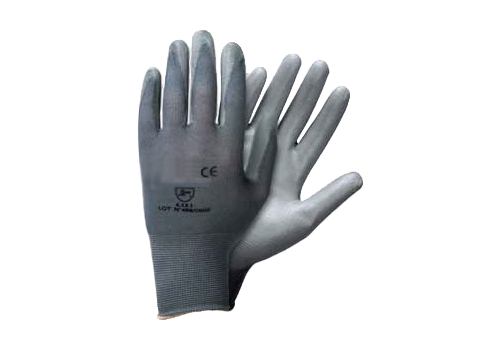 GANTS TRICOTES UNE PIECE ENDUCTION POLYURETHANE PAUME (4.1.3.1) T10
