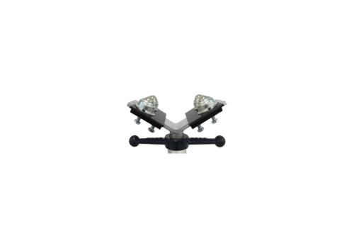 PAIRE DE SUPPORT BILLES ACIER POUR SERVANTE TÊTE EN V