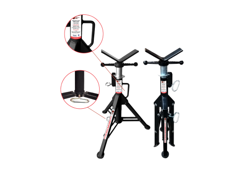 SERVANTE PLIABLE DE SIX PIEDS AVEC TÊTE EN V