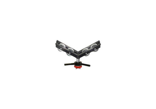 KIT DE ROUES EN ACIER (4 ROUES) ROUES LARG. 11/2" SANS TÊTE EN V