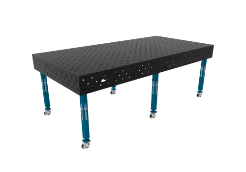 TABLE SOUD TRAD. ECO 2400X1200 GRILLE DIAG. Ø16 ROUL. HORS TRANSPORT