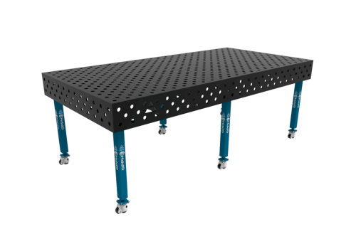 TABLE SOUD TRAD. ECO 2400X1200 GRILLE DIAG. Ø28 ROUL. HORS TRANSPORT