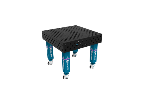 TABLE SOUD TRAD. EXPERT 1000X1000 GRILLE DIAG. Ø28 ROUL. HORS TRANSPORT