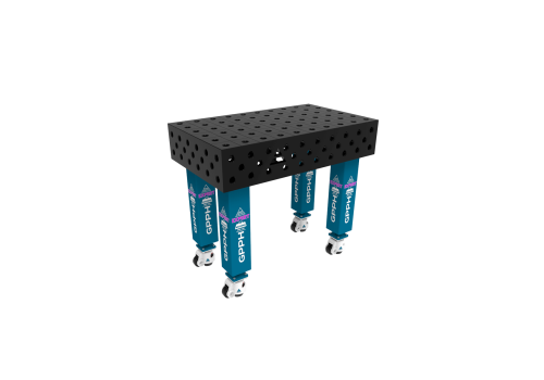 TABLE SOUD TRAD. EXPERT 1000X600 GRILLE 100X100 Ø28 ROUL. HORS TRANSPORT