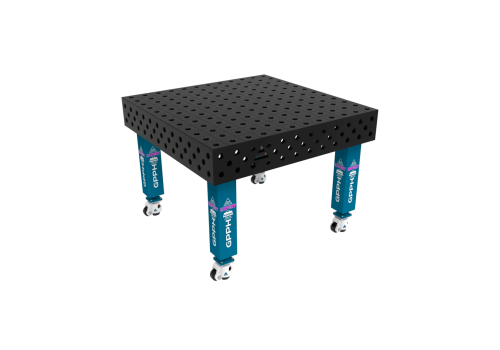 TABLE SOUD TRAD. EXPERT 1200X1200 GRILLE 100X100 Ø28 ROUL. HORS TRANSPORT