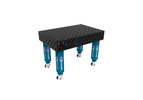 TABLE SOUD TRAD. EXPERT 1200X800 GRILLE 100X100 Ø28 ROUL. HORS TRANSPORT