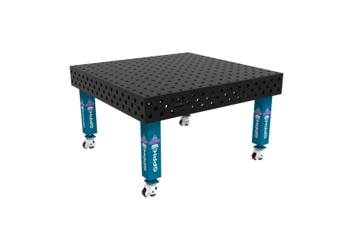 TABLE SOUD TRAD. EXPERT 1500X1480 GRILLE 100X100 Ø28 ROUL. HORS TRANSPORT