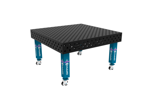 TABLE SOUD TRAD. EXPERT 1500X1480 GRILLE DIAG. Ø28 ROUL. HORS TRANSPORT