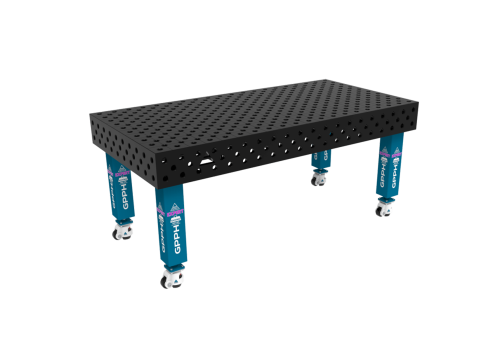 TABLE SOUD TRAD. EXPERT 2000X1000 GRILLE DIAG. Ø28 ROUL. HORS TRANSPORT