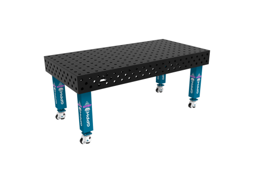 TABLE SOUD TRAD. EXPERT 2000X1000 GRILLE 100X100 Ø28 ROUL. HORS TRANSPORT