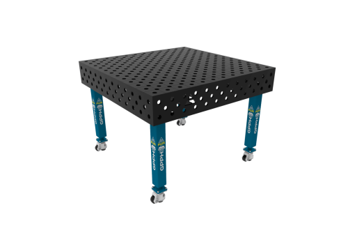 TABLE SOUD TRAD. PLUS 1200X1200 GRILLE DIAG. Ø28 ROUL. HORS TRANSPORT