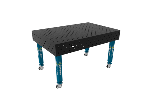 TABLE SOUD TRAD. PLUS 1500X1000 GRILLE DIAG. Ø16 ROUL. HORS TRANSPORT