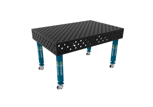 TABLE SOUD TRAD. PLUS 1500X1000 GRILLE DIAG. Ø28 ROUL. HORS TRANSPORT