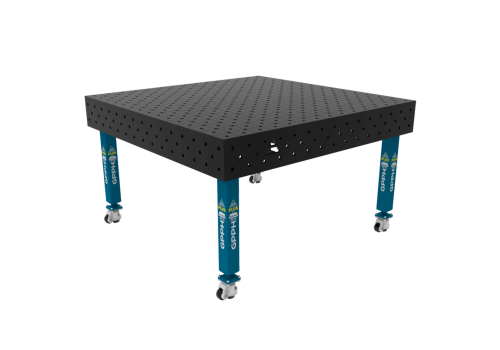 TABLE SOUD TRAD. PLUS 1500X1480 GRILLE DIAG. Ø16 ROUL. HORS TRANSPORT