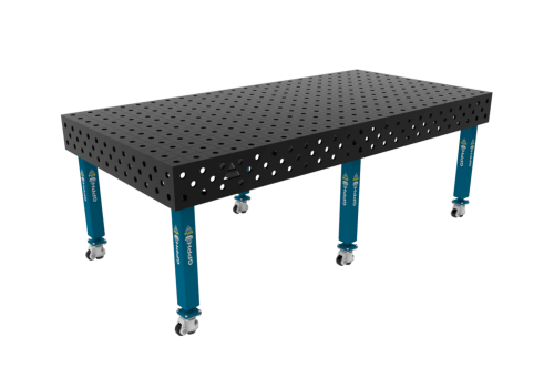 TABLE SOUD TRAD. PLUS 2400X1200 GRILLE 100X100 Ø28 ROUL. HORS TRANSPORT