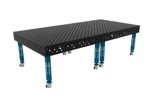 TABLE SOUD TRAD. PLUS 3000X1480 GRILLE DIAG. Ø28 ROUL. HORS TRANSPORT