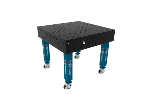 TABLE SOUD TRAD. PRO 1000X1000 GRILLE DIAG. Ø16 ROUL. HORS TRANSPORT