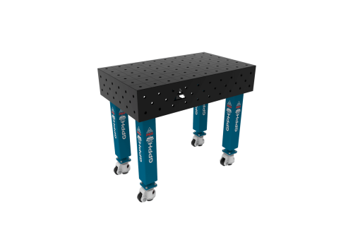 TABLE SOUD TRAD. PRO 1000X600 GRILLE 100X100 Ø16 ROUL. HORS TRANSPORT