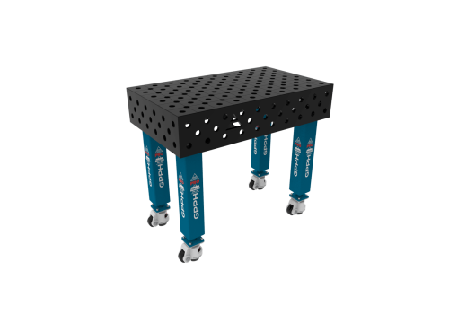 TABLE SOUD TRAD. PRO 1000X600 GRILLE DIAG. Ø28 ROUL. HORS TRANSPORT