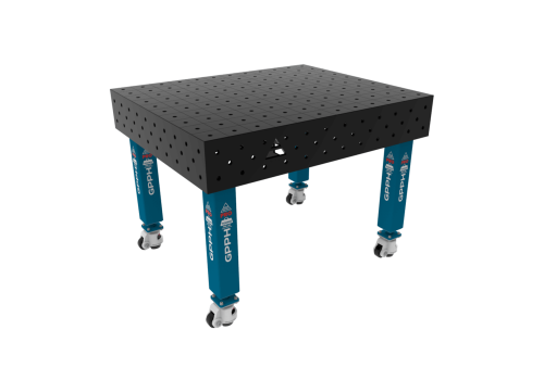 TABLE SOUD TRAD. PRO 1200X1200 GRILLE 100X100 Ø16 ROUL. HORS TRANSPORT