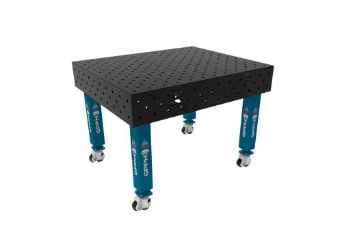 TABLE SOUD TRAD. PRO 1200X1200 GRILLE DIAG. Ø16 ROUL. HORS TRANSPORT