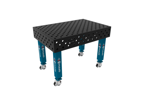 TABLE SOUD TRAD. PRO 1200X800 GRILLE DIAG. Ø28 ROUL. HORS TRANSPORT