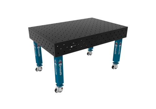 TABLE SOUD TRAD. PRO 1500X1000 GRILLE 100X100 Ø16 ROUL. HORS TRANSPORT