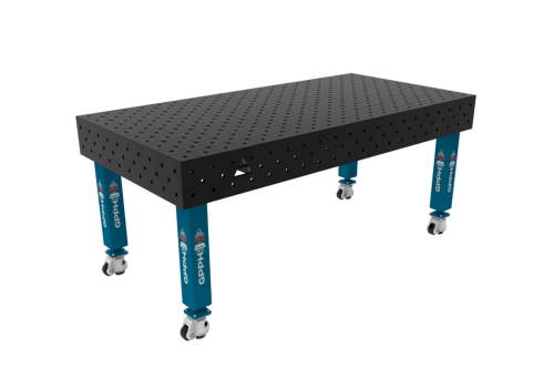 TABLE SOUD TRAD. PRO 2000X1000 GRILLE DIAG. Ø16 ROUL. HORS TRANSPORT