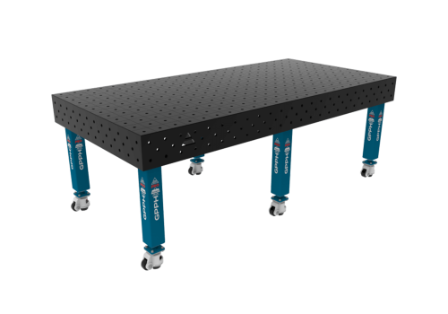 TABLE SOUD TRAD. PRO 2400X1200 GRILLE 100X100 Ø16 ROUL. HORS TRANSPORT